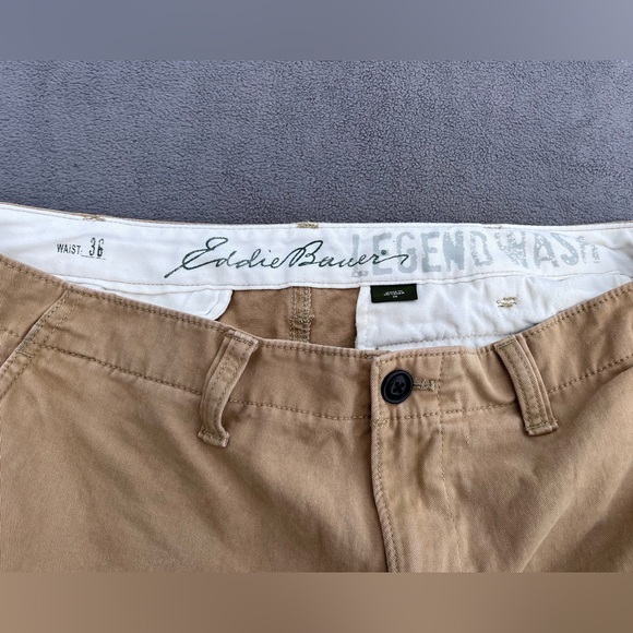 Eddie Bauer Men’s size 36 Legend Wash 100% cotton shorts 2 pair Lot - Picture 10 of 11